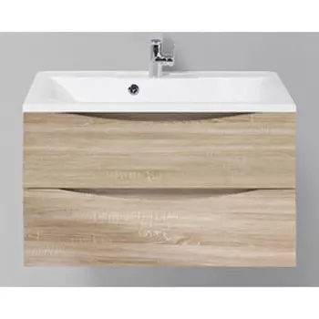 Тумба с раковиной BelBagno Marino-Cer 80 Rovere Bianco (MARINO-CER-800-2C-SO-WO-P, BB-0322-80-LVB)