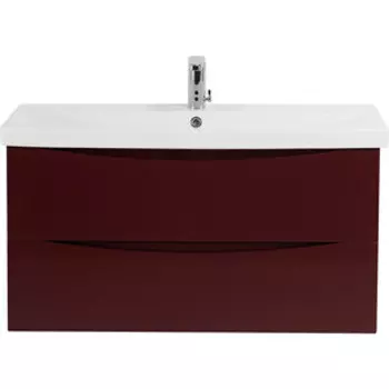 Тумба с раковиной BelBagno Marino-Cer 80х44 Bordo Lucido (MARINO-CER-800-2C-SO-BRDL-P, BB-0322-80-LVB)