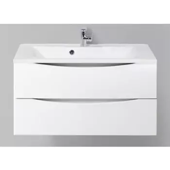 Тумба с раковиной BelBagno Marino-Cer 90 Bianco Lucido (MARINO-CER-900-2C-SO-BL-P, BB-0323-90-LVB)