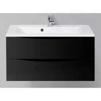 Тумба с раковиной BelBagno Marino-Cer 90 Nero Lucido (MARINO-CER-900-2C-SO-NL-P, BB-0323-90-LVB)