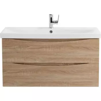 Тумба с раковиной BelBagno Marino-Cer 90х44 Rovere Bianco (MARINO-CER-900-2C-SO-WO-P, BB-0323-90-LVB)