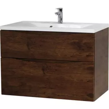Тумба с раковиной BelBagno Marino-H60 100 rovere moro (MARINO-H60-1000-2C-SO-RW-P, BB1000/445-LV-MR-PR)