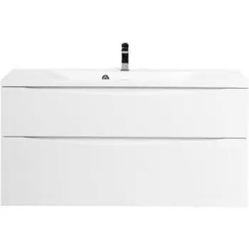 Тумба с раковиной BelBagno Marino-H60 110 Bianco Lucido (MARINO-H60-1100-2C-SO-BL-P, BB1100/450-LV-MR-PR)