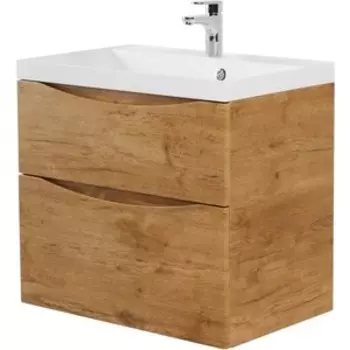 Тумба с раковиной BelBagno Marino-H60 70 rovere nature (MARINO-H60-700-2C-SO-RN-P, BB700/450-LV-MR-AST)
