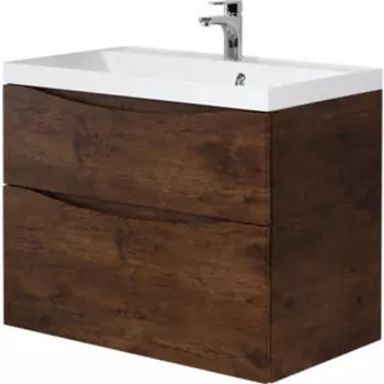 Тумба с раковиной BelBagno Marino-H60 80 AST rovere moro (MARINO-H60-800-2C-SO-RW-P, BB800/450-LV-MR-AST)