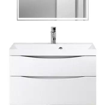 Тумба с раковиной BelBagno Marino-H60 90 AST bianco lucido (MARINO-H60-900-2C-SO-BL-P, BB900/450-LV-MR-AST)