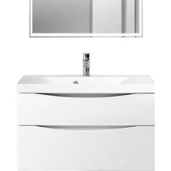 Тумба с раковиной BelBagno Marino-H60 90 PR bianco lucido (MARINO-H60-900-2C-SO-BL-P, BB900/450-LV-MR-PR)