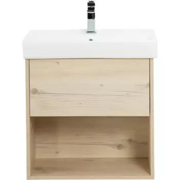 Тумба с раковиной BelBagno Neon 60 один ящик, Pino Bianco (NEON-600-1C-SO-PB, 19060)