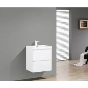 Тумба с раковиной BelBagno Pietra 50 bianco lucido (PIETRA MINI-500-2C-SO-BL, BB-500-PM-LVB)