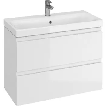 Тумба с раковиной Cersanit Moduo Slim 80 белая (64126, S-UM-MOD80SL/1)