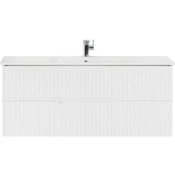 Тумба с раковиной Cezares Duet 120х45 Bianco Opaco (DUET-1200-2C-SO-BO, CZR-NAT-120-LVB)