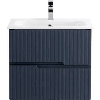 Тумба с раковиной Cezares Duet 60х45 Grafito (DUET-600-2C-SO-GR-P, CZR-NAT-60-LVB)