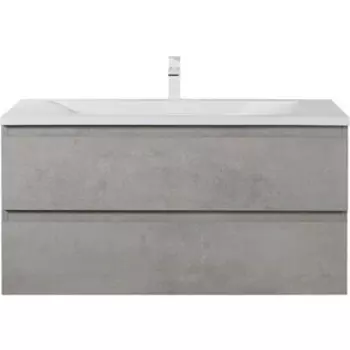 Тумба с раковиной Cezares Molveno 100х50 Beton (MOLVENO-100-2C-SO-BET, CEZ1000/500-LV-MR)