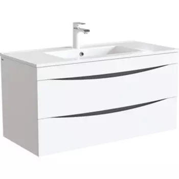 Тумба с раковиной IDDIS Cloud 100 подвесная белая (CLO10W1i95K)