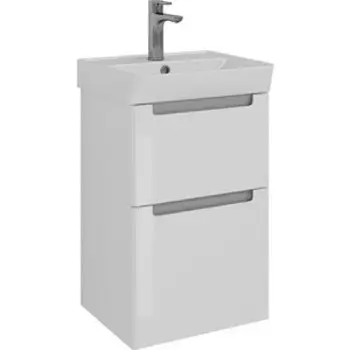 Тумба с раковиной Lemark Buno 45х35 белый глянец (LM04B45T, 551346)