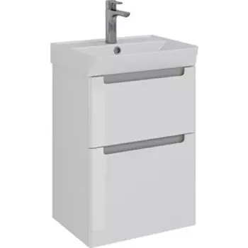 Тумба с раковиной Lemark Buno 50х35 белый глянец (LM04B50T, 551353)