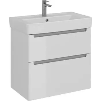 Тумба с раковиной Lemark Buno 80х45 белый глянец (LM04B80T, 192185)