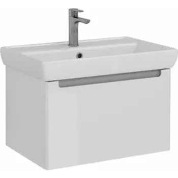 Тумба с раковиной Lemark Buno mini 70х45 белый глянец (LM05BM70T, 191645)