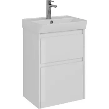 Тумба с раковиной Lemark Combi 50х35 белый глянец (LM03C50T, 551353)