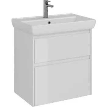 Тумба с раковиной Lemark Combi 70х45 белый глянец (LM03C70T, 191645)