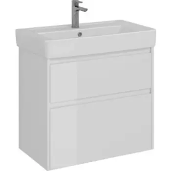 Тумба с раковиной Lemark Combi 80х45 белый глянец (LM03C80T, 192185)