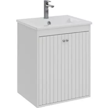 Тумба с раковиной Lemark Romance 60х45 белый глянец (LM07R60T, 640344)