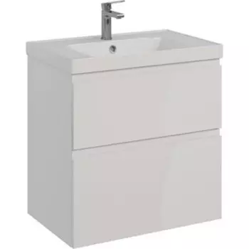 Тумба с раковиной Lemark Veon 70х45 белый глянец (LM01V70T, 641600)