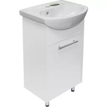 Тумба с раковиной Mixline Алан 47х37 белая (4640030867622, 4631111132685)