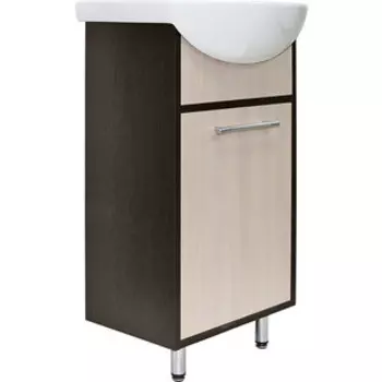 Тумба с раковиной Mixline Алан 47х37 венге/дуб молочный (4640030866878, 4631111132685)