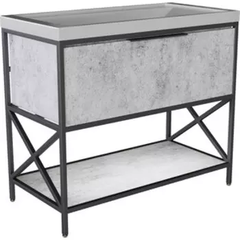 Тумба с раковиной Mixline Бруклин 100х45 бетон (4630099745153, 4640021065204)