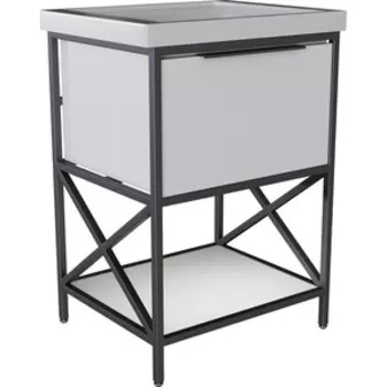 Тумба с раковиной Mixline Бруклин Fest 60х45 белая (548232, 4610018187127)