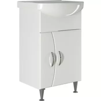 Тумба с раковиной Mixline Эталон 52х43 белая (4640030867233, 4631111132623)