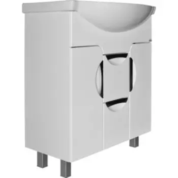 Тумба с раковиной Mixline Кассиопея 76х45 белая (4640030867868, 4620008197371)
