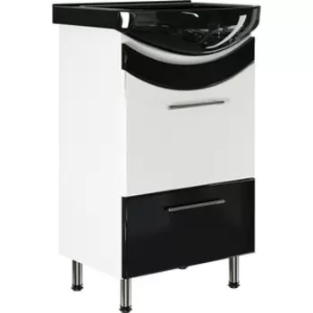 Тумба с раковиной Mixline Радуга 51х43 черная (4640030866724, 4631111132661)