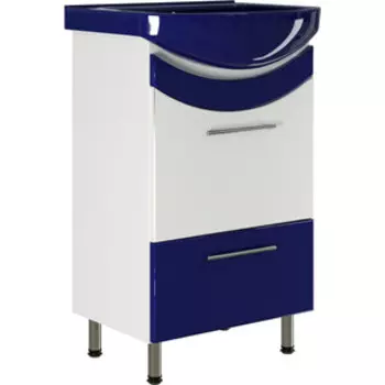 Тумба с раковиной Mixline Радуга 51х43 синяя (4640030866823, 4631111132654)