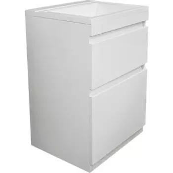 Тумба с раковиной Mixline Созвездие 56х48 белая (4630099744941, 4680028070993)