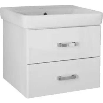 Тумба с раковиной Mixline Стив 80х45 белая (4640030869176, 4610018187134)