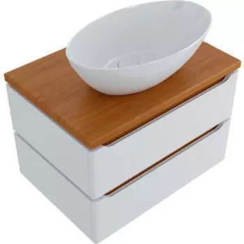 Тумба с раковиной Mixline Виктория 71х48 дуб светлый (4630099745825, 4660018641266)