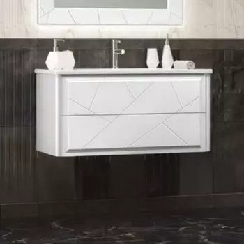 Тумба с раковиной Opadiris Луиджи 100 серая матовая (00-00006178, 641235)