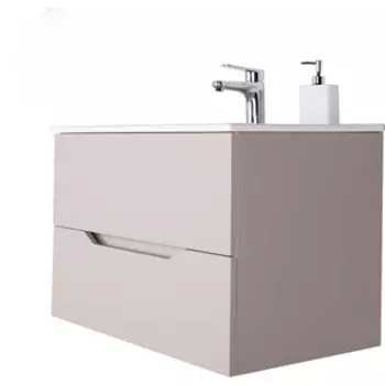 Тумба с раковиной Orange Line 60 подвесная, латте матовый (Li-60TuL+Ra)