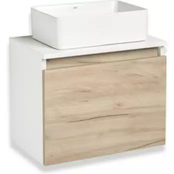 Тумба с раковиной Runo Бари 50х30 крафтовый дуб (00-00001373, 00-00001356)