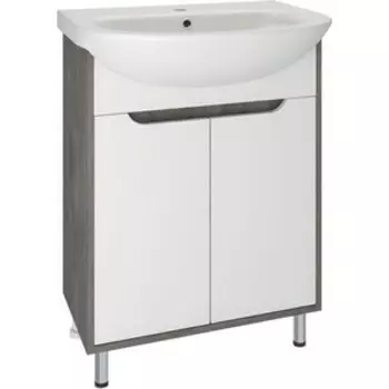 Тумба с раковиной Runo Эко 60х30 железный камень (00-00001338, 4620008192772)