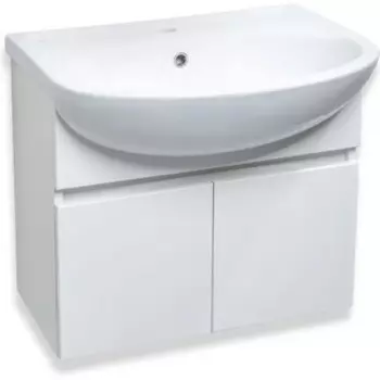 Тумба с раковиной Runo Лада 60х30 белая (00-00001368, 4620008192772)