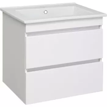 Тумба с раковиной Runo Манхэттен 66х47 белая (00-00001046, 4640021062203)