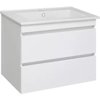 Тумба с раковиной Runo Манхэттен 77х47 белая (00-00001047, 4640021062210)