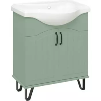 Тумба с раковиной Runo Марсель 66х42 мята (00-00001217, 4640021061268)