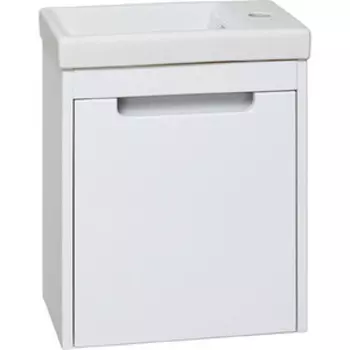 Тумба с раковиной Runo Микра 40х22 белая (00000001078, S-UM-COM40/1-w)