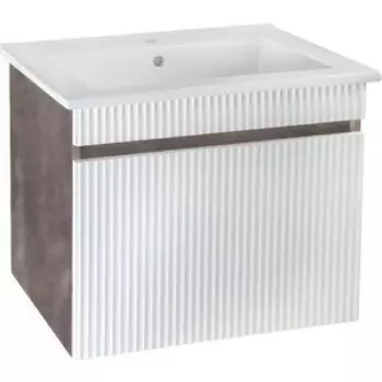 Тумба с раковиной Runo Модена 65х45 железный камень (00-00001424, 4640021062203)