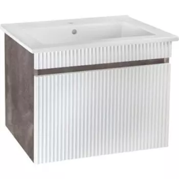 Тумба с раковиной Runo Модена 75х45 железный камень (00-00001426, 4640021062210)