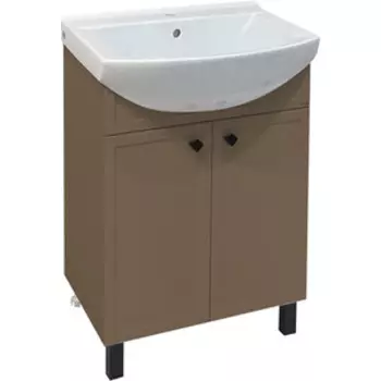 Тумба с раковиной Runo Римини 65х43 бежевая (00-00001274, BST65SLWB01)